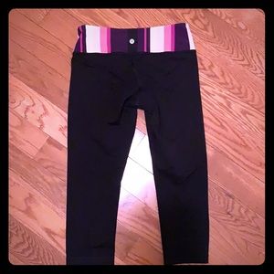 Lululemon crop legging black size 6